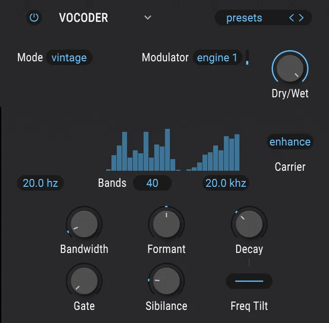 pigments vocoder